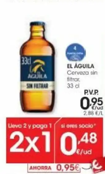 Eroski El Àguila Cerveza 33 cl. oferta