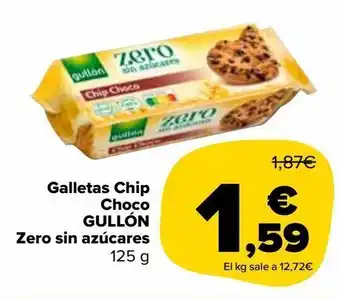 Carrefour Market Galletas chip choco gullón zero azúcares oferta