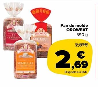 Carrefour Market Pan de molde oroweat oferta