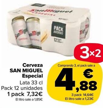Carrefour Market Cerveza san miguel especial oferta