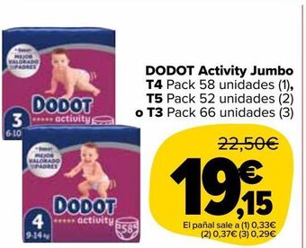 Carrefour Market Dodot activity jumbo oferta