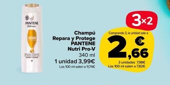 Carrefour Market Champú repara y protege pantene nutri pro-v oferta