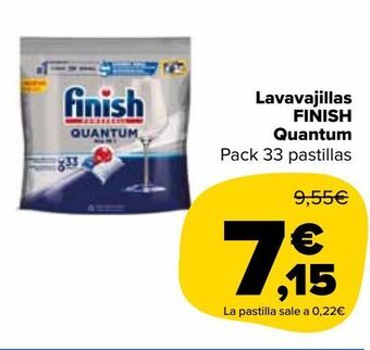 Carrefour Market Lavavajillas finish quantum oferta