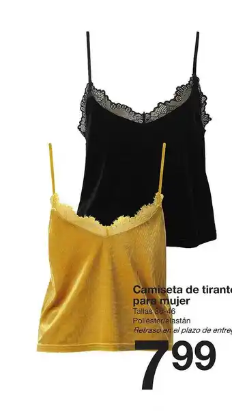 Zeeman Camiseta de tiranto para mujer oferta