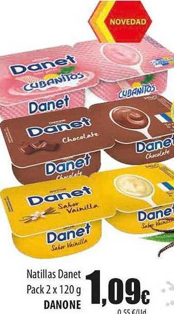 SPAR Lanzarote Natillas danet pack 2 danone oferta