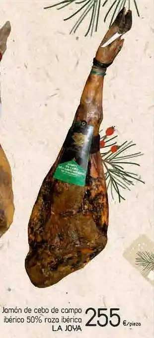 SPAR Lanzarote Jamón de cebo de campo ibérico 50% raza ibérica la joya oferta