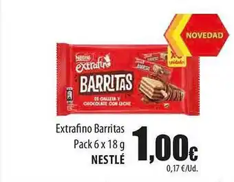 SPAR Lanzarote Extrafino barritas nestlé oferta
