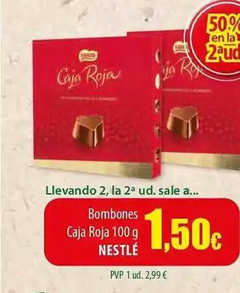 SPAR Lanzarote Bombones caja roja nestlé oferta