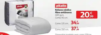 Alcampo Nikolin relleno nórdico fibra antiácaros oferta