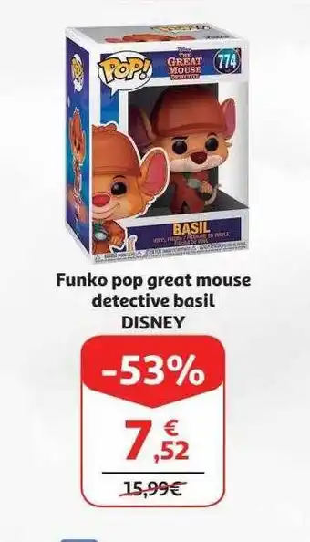 Alcampo Funko pop great mouse detective basil disney oferta