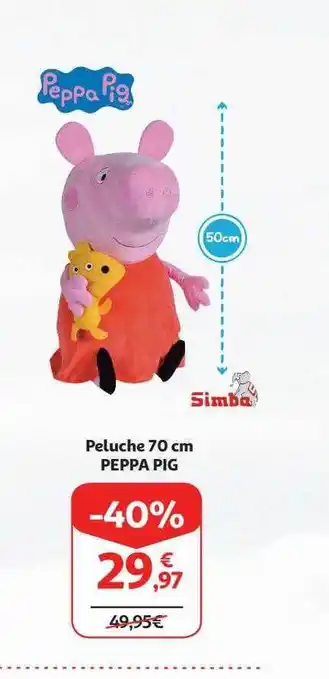 Alcampo Peluche 70 cm peppa pig oferta