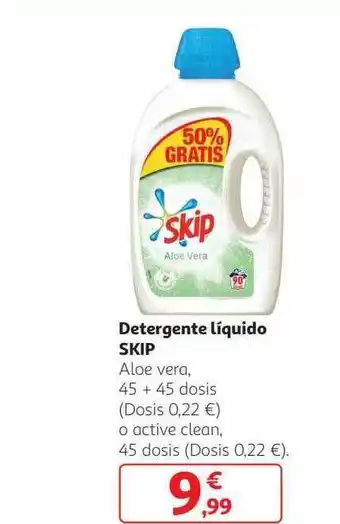 Alcampo Detergente líquido skip aloe veara oferta