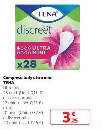Alcampo Compreso lady ultra mini tena oferta