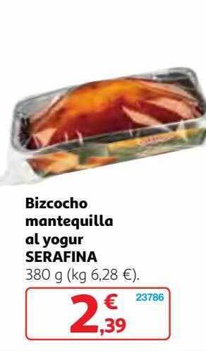 Alcampo Bizcocho mantequilla al yogur serafina oferta