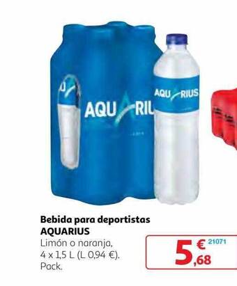 Alcampo Bebida para deportistas aquarius oferta