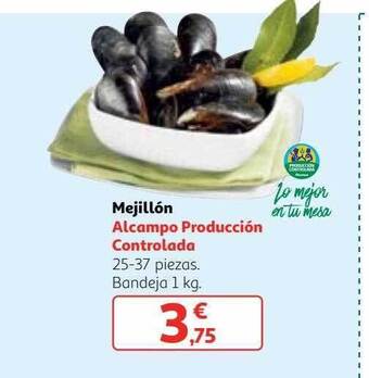Alcampo Mejillón alcampo producción controlada oferta