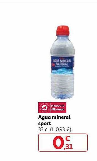 Alcampo Agua mineral sport oferta