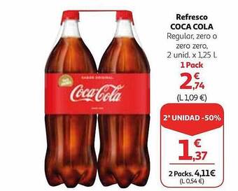 Alcampo Refresco coca cola oferta