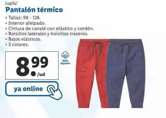 Lidl Lupilu pantalón térmico oferta