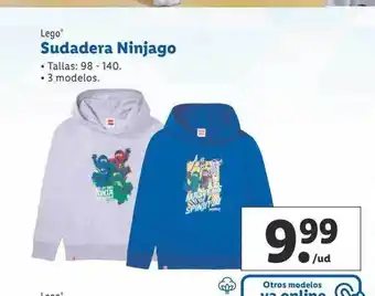 Lidl Lego sudadera ninjago oferta