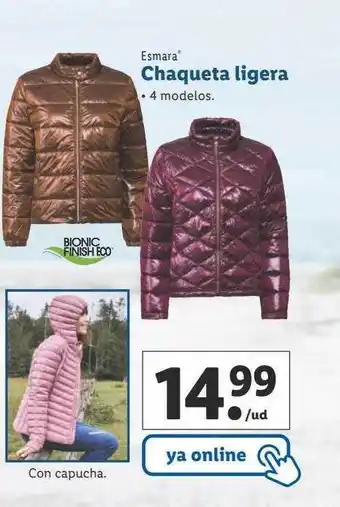 Lidl Esmara chaqueta ligera oferta