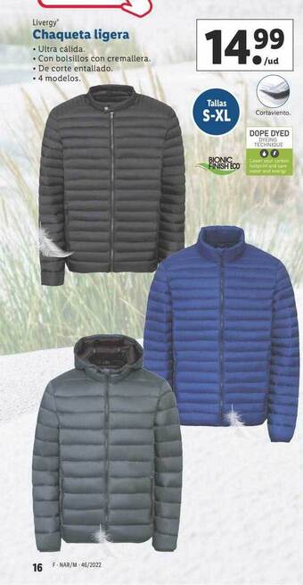 Lidl Livergy chaqueta ligera oferta
