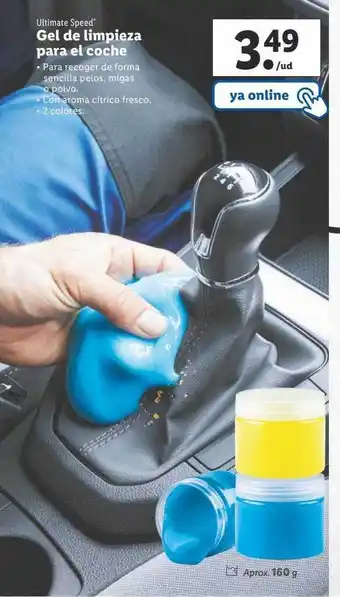 Lidl Ultimate speed gel de limpieza para el coche oferta