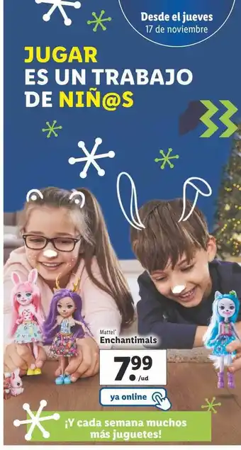 Lidl Mattel enchantimals oferta