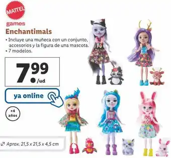 Lidl Mattel games enchantimals oferta