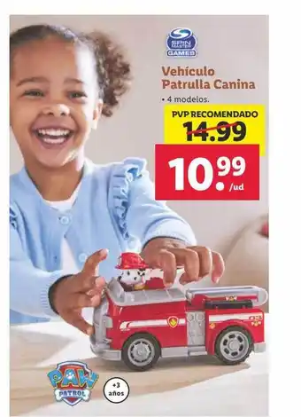 Lidl Spin master games vehículo patrulla canina oferta