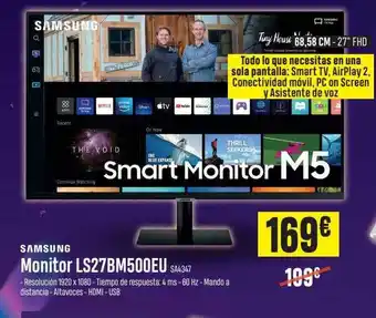 PCBox Samsung montior ls27bm500eu oferta