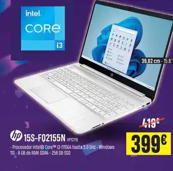 PCBox Hp 15s-fq2155n oferta