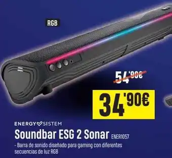 PCBox Energy sistem soundbar esg 2 sonar oferta
