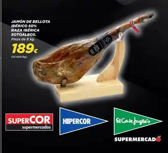 Supercor Jabón de bellota ibérico 50% raza ibérica sotoalbos oferta