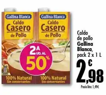 Caldo de pollo gallina blanca pack 2