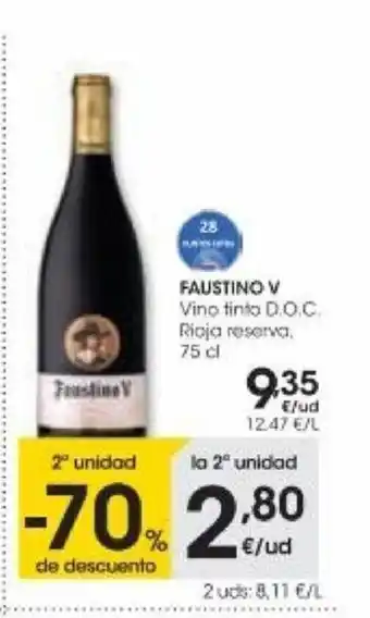 Eroski Faustino V 75 cl. oferta