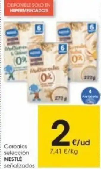 Eroski Cereales selección Nestlé oferta