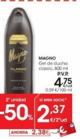 Eroski Magno Gel de ducha classic oferta