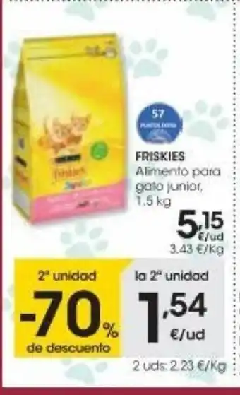 Eroski Friskies Alimento para gato junior oferta