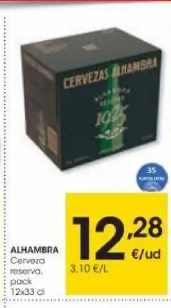 Eroski Alhambra Cerveza 12 x 33 cl. oferta