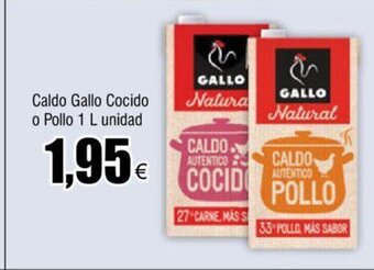 FROIZ Caldo Gallo Cocido o Pollo 1L Unidad oferta