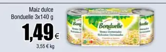 FROIZ Maíz Dulce Bonduelle 3x140g oferta