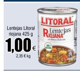 FROIZ Lentejas Litoral Riojana 425g oferta