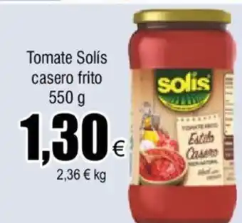 FROIZ Tomate Solís Casero Frito 550g oferta