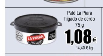 FROIZ Paté La Piara Hígado de Cerdo 75 g oferta