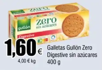 FROIZ Galletas Gullón Zero Digestive sin Azúcares 400g oferta
