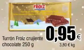 FROIZ Turrón Froiz Crujiente Chocolate 250g oferta