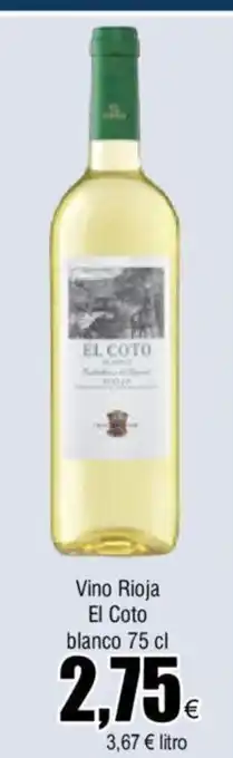 FROIZ Vino Rioja El Coto Blanco 75cl oferta