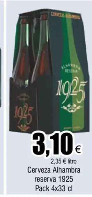 FROIZ Cerveza Alhambra Resrva 1925 Pack 4x33cl oferta
