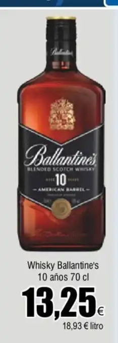 FROIZ Whisky Ballantine's 10 Años 70cl oferta